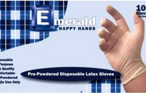 Latex Gloves - General Purpose - Lightly Powdered - (10 boxes/case, 100 gloves/box)